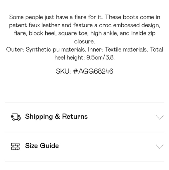 NWOB Discontinued Style Nasty Gal Red Faux Crocodile Square Platform Boots EU39 - Picture 10 of 10